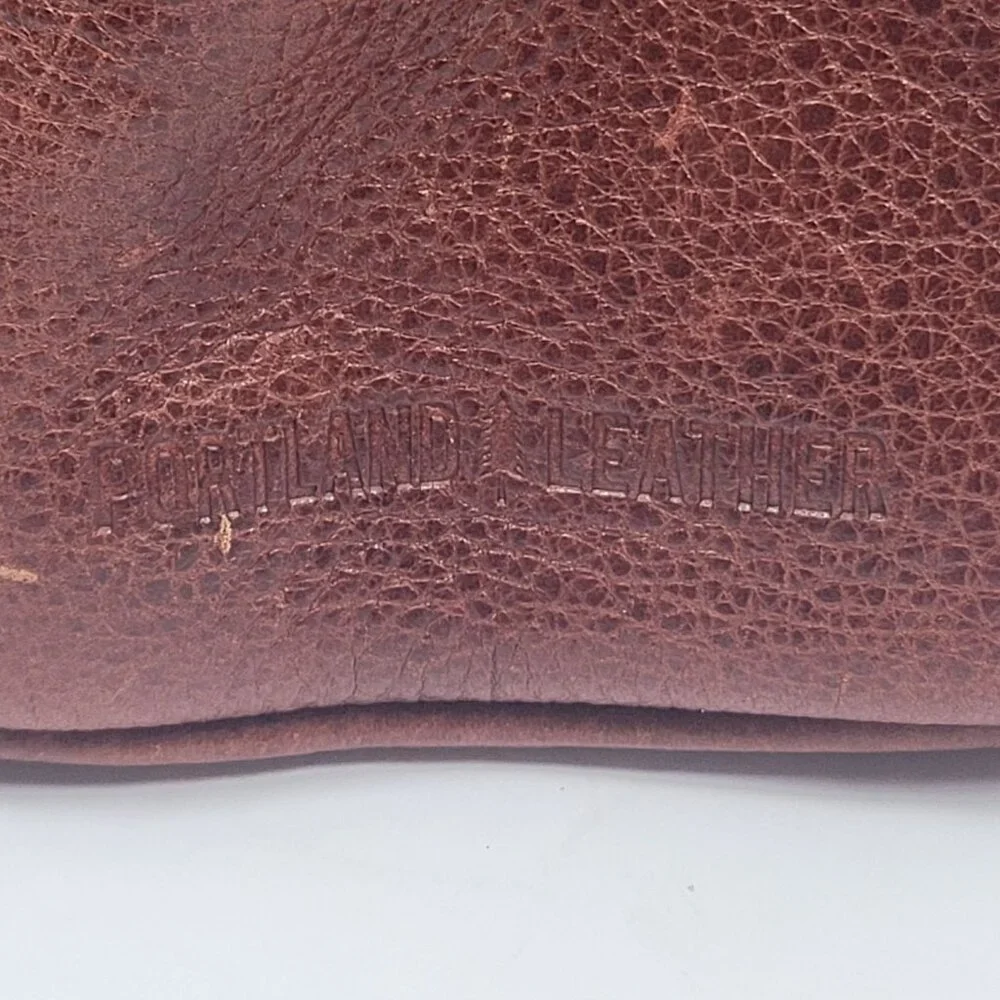 Portland Leather Co Women's Brown Leather Crossbody Bag - Picture 5 of 12